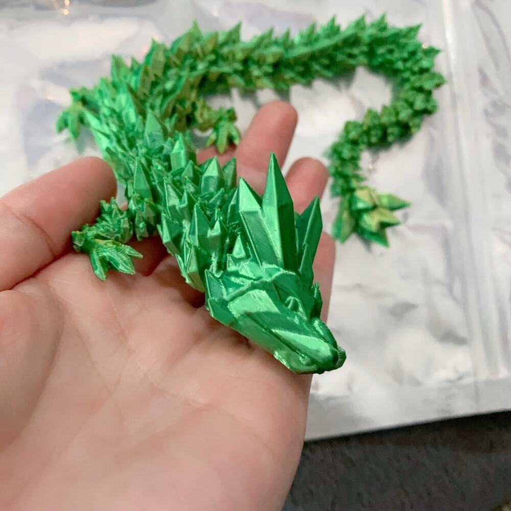 3D printed Crystal Dragon (11.5 Inches Long)